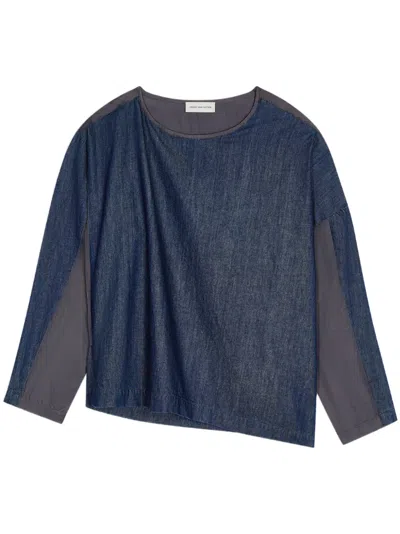 Dries Van Noten Panelled Denim Blouse
