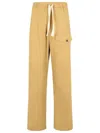 Dries Van Noten Cotton Trousers With Elastic Waistband And Pockets In Beige