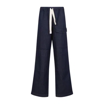 DRIES VAN NOTEN DRIES VAN NOTEN PANNOCH BLUE COTTON JEANS