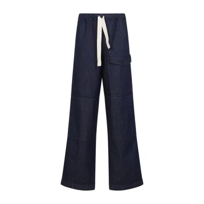 DRIES VAN NOTEN PANNOCH BLUE COTTON JEANS