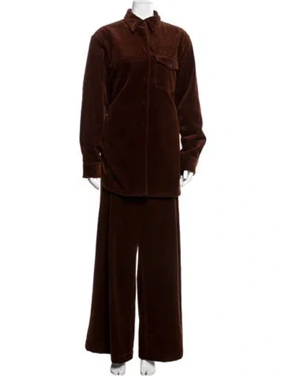 Pre-owned Dries Van Noten Pant Set W/ Tags In Brown