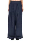 Dries Van Noten Pant Stack In Blue