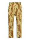 Dries Van Noten All-over Print Viscose Trousers In Beige