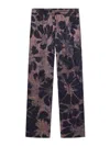 Dries Van Noten Printed Casual Pants In Purple