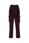 Dries Van Noten Plum Nylon Polkar Cargo Pant