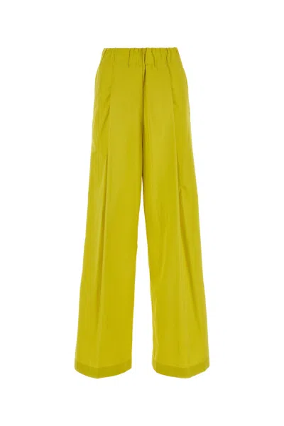 Dries Van Noten Pantalone-xs Nd  Female In Yellow