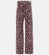 Dries Van Noten Abstract Print Trousers In Multicoloured