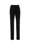 Dries Van Noten Women Black Wool Blend Pandoris Pant In Animal Print