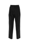 Dries Van Noten Penrud Pinstripe Pleated Wool Trousers In Black