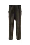 Dries Van Noten Viscose Blend Wide-leg Trousers In Black