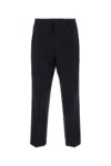 Dries Van Noten Penrud Pinstripe Pleated Wool Trousers In Blue