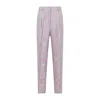 Dries Van Noten Tailored Trousers With Delicate Floral Pattern In Blue