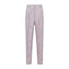 Dries Van Noten Tailored Trousers With Delicate Floral Pattern In Blue
