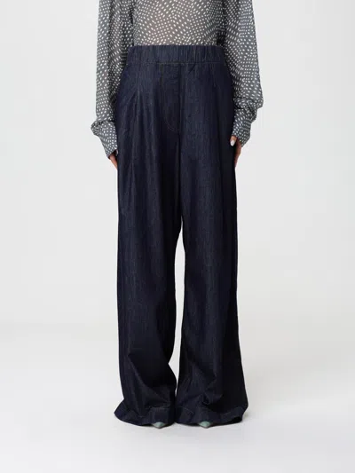 Dries Van Noten Pants  Woman Color Indigo In Blue