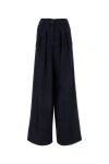 Dries Van Noten Dark Blue Denim Pamplona Wide-leg Jeans In Indigo