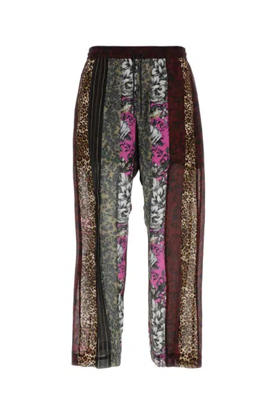 Dries Van Noten Penny Patchwork-patterned Straight-leg Relaxed-fit Woven Trousers In Multi