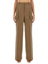 Dries Van Noten Check Casual Pants In Brown