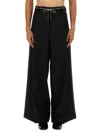 Dries Van Noten Wide-leg Trousers Featuring Pleated Front In Black