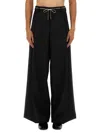 Dries Van Noten Wide-leg Trousers Featuring Pleated Front In Black