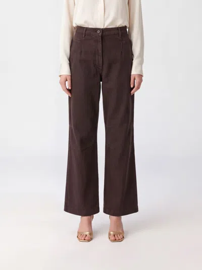 Dries Van Noten Pants Woman Color Burgundy In Brown