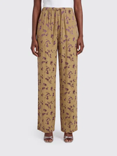 Dries Van Noten Drawstring-waist Casual Trousers In Yellow