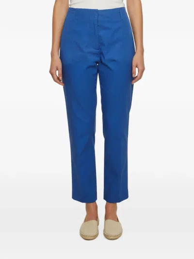 Pre-owned Dries Van Noten Paola Straight-fit Trousers In Blue