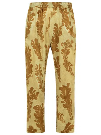 DRIES VAN NOTEN DRIES VAN NOTEN 'PARKINO' GREEN VISCOSE PANTS