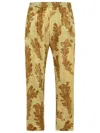 Dries Van Noten All-over Print Viscose Trousers In Cream