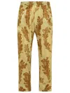 Dries Van Noten All-over Print Viscose Trousers In Neutrals