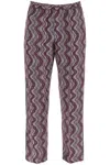 Dries Van Noten Parkino Patterned Pants In Purple
