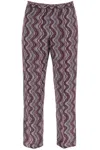 Dries Van Noten Parkino Patterned Pants In Purple