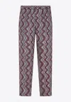 Dries Van Noten Parkino Patterned Pants In Multicolor