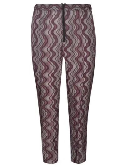 Dries Van Noten Parkino Trousers In Purple