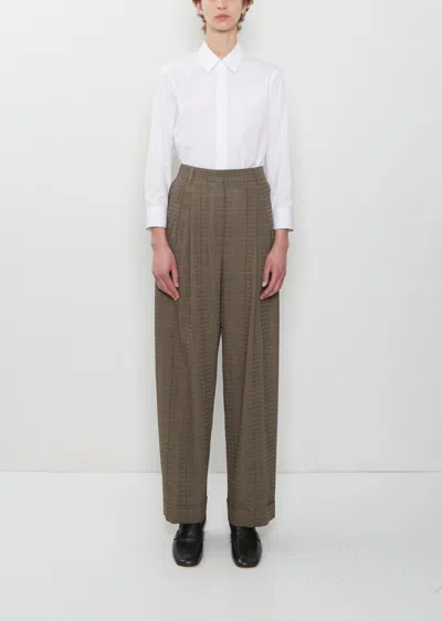 Dries Van Noten Partan Wool Crepe Pants In Cement 801
