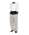 Dries Van Noten Patchwork Casual Pants In Multi