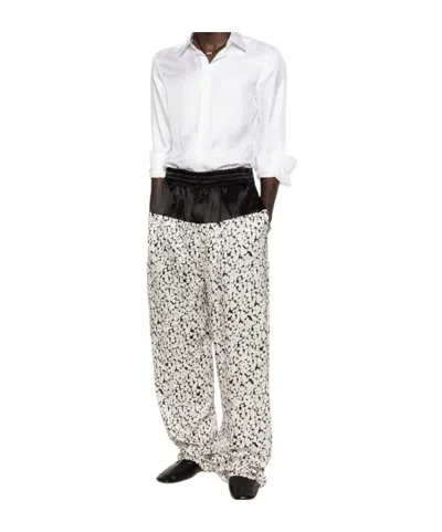 DRIES VAN NOTEN PATCHWORK CASUAL PANTS