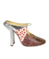Dries Van Noten Pumps Polka Dot Mixed Textures Patchwork In Multi