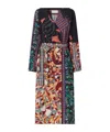 Dries Van Noten Patchwork Printed Trench Coat In Multi