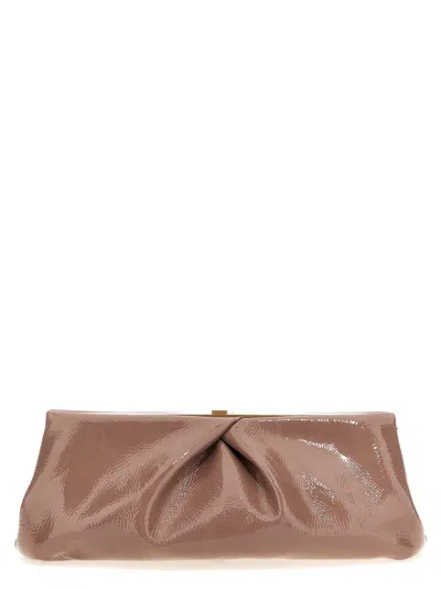 Dries Van Noten Patent Clutch In Pink