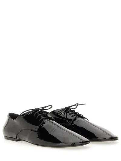 DRIES VAN NOTEN PATENT LEATHER LACE-UP SHOE