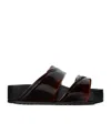 Dries Van Noten Patent-leather Platform Slides In Black