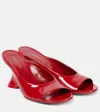 Dries Van Noten Dented Wedge Slide Sandal In Red
