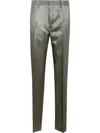 Dries Van Noten Patrino Suit Trousers In Silver