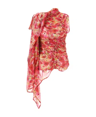 Dries Van Noten Pattern Blouse In Red