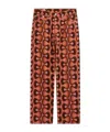 Dries Van Noten Pattern Denim Trousers In Brown