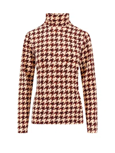 DRIES VAN NOTEN PATTERN-PRINTED TURTLENECK TOP