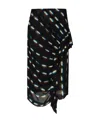 Dries Van Noten Pattern Skirt In Black