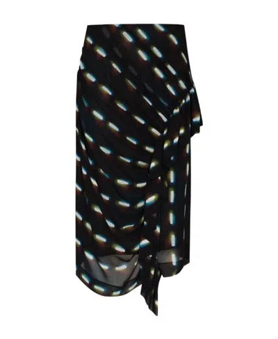 Dries Van Noten Pattern Skirt In Black