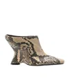 Dries Van Noten Leather Asymmetric Boots In Multicolor