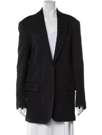 Pre-owned Dries Van Noten Patterned Blazer In Black